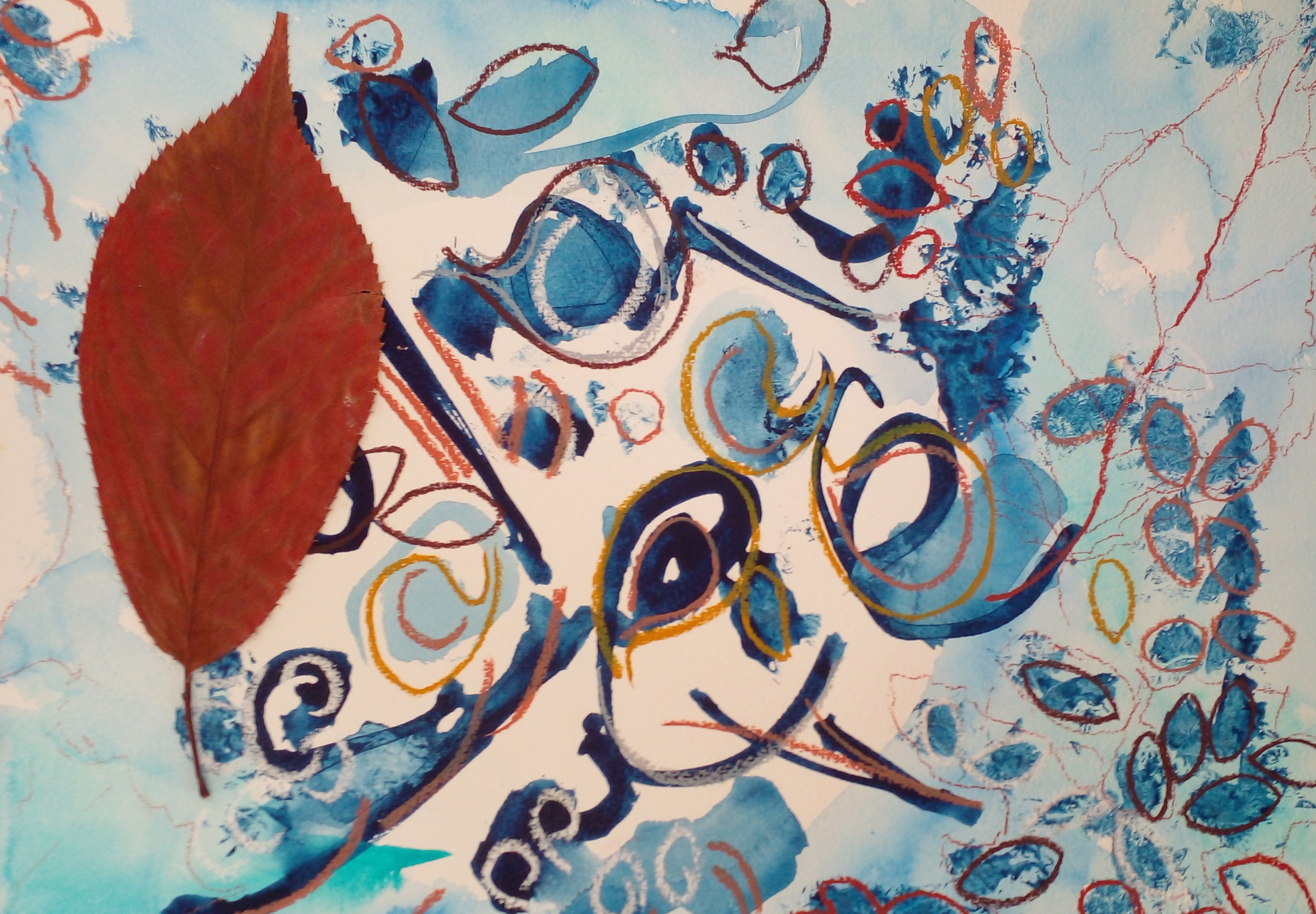 Syon Leaf, Porcelain and Drawing III